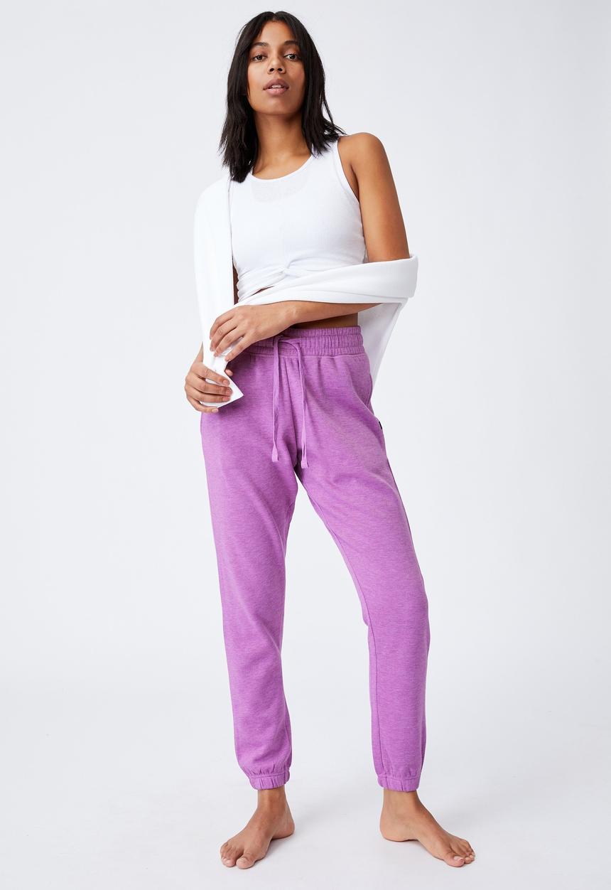 Cotton On - Lifestyle gym track pant - purple 