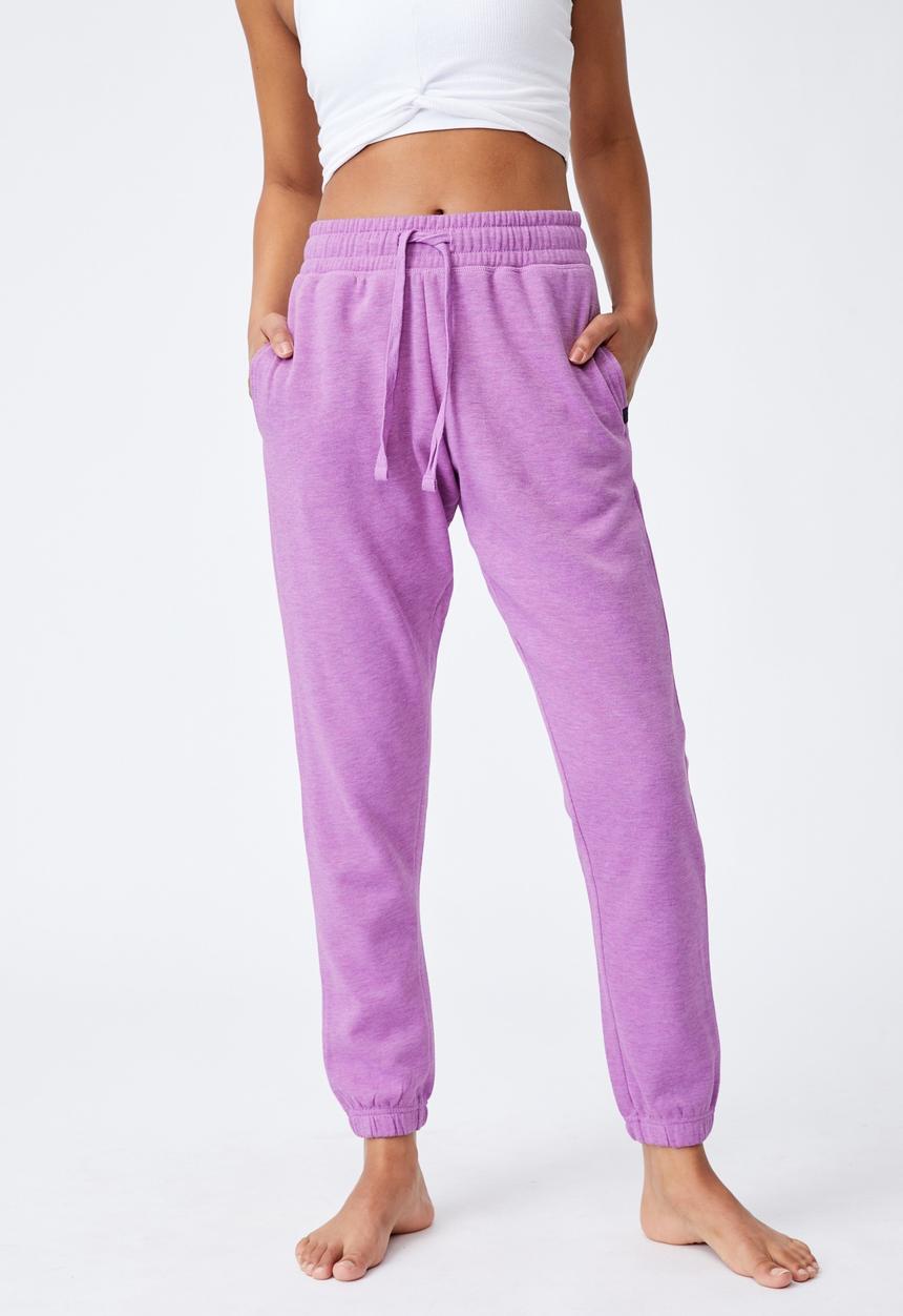 Cotton On - Lifestyle gym track pant - purple 