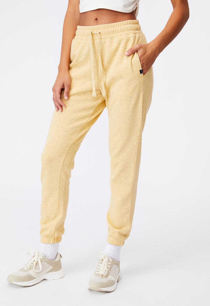 Cotton On - Lifestyle gym track pant - yellow 
