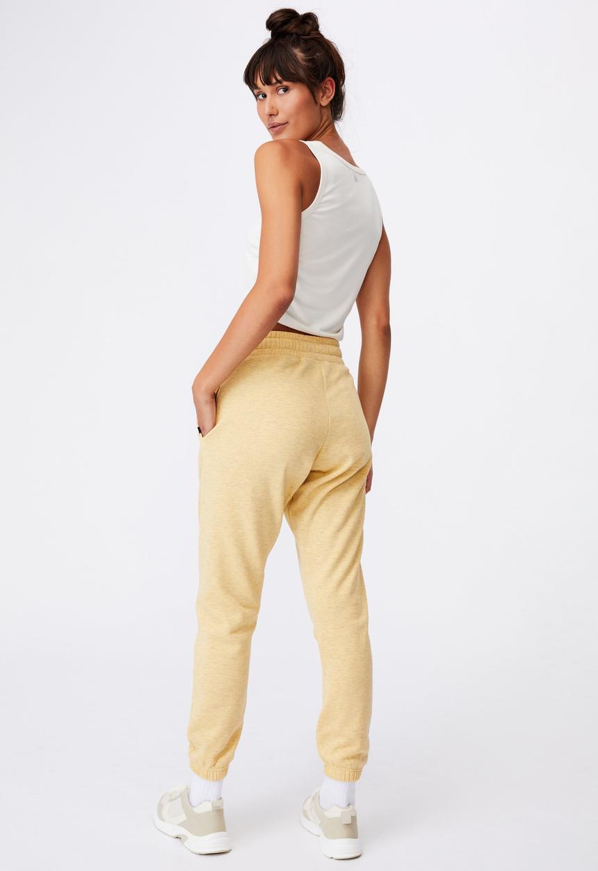 Cotton On - Lifestyle gym track pant - yellow 