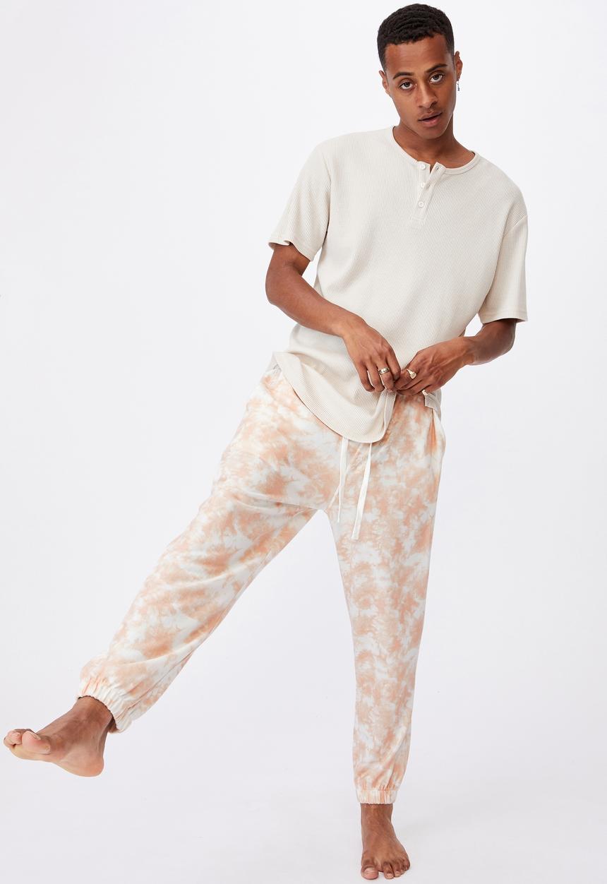 Cotton On - Pj drake - peach tie dye