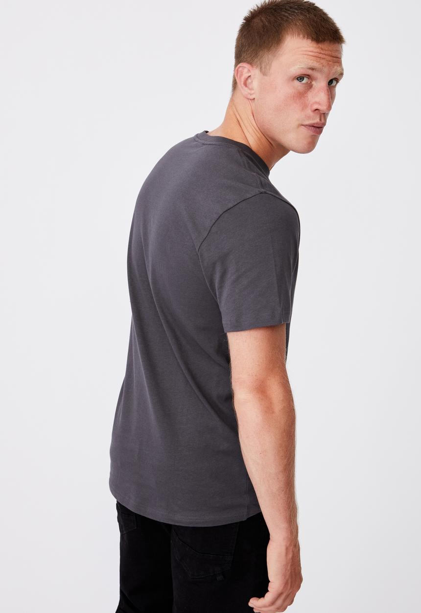 Cotton On - Tbar moto t-shirt - faded slate