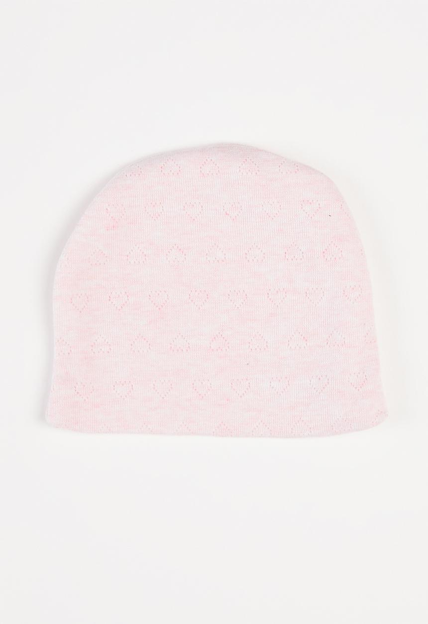 Pop Candy - 2 Pack stripe beanie - pink & white