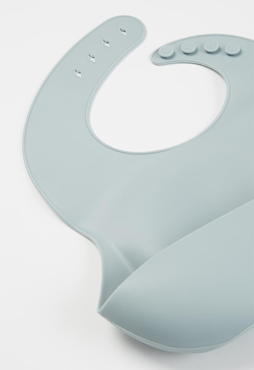 Baby Star - Silicone bib - blue