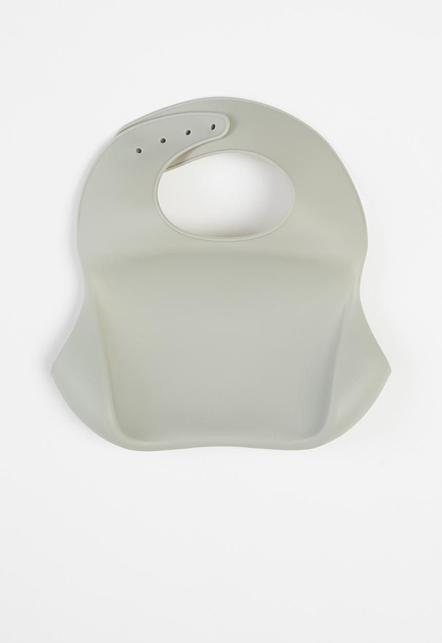 Baby Star - Silicone bib - grey