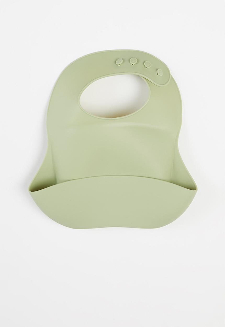 Baby Star - Silicone bib - green