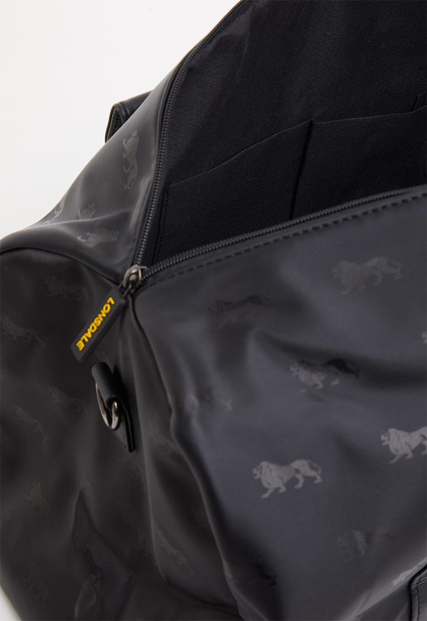 Lonsdale - Stripe weekender - black