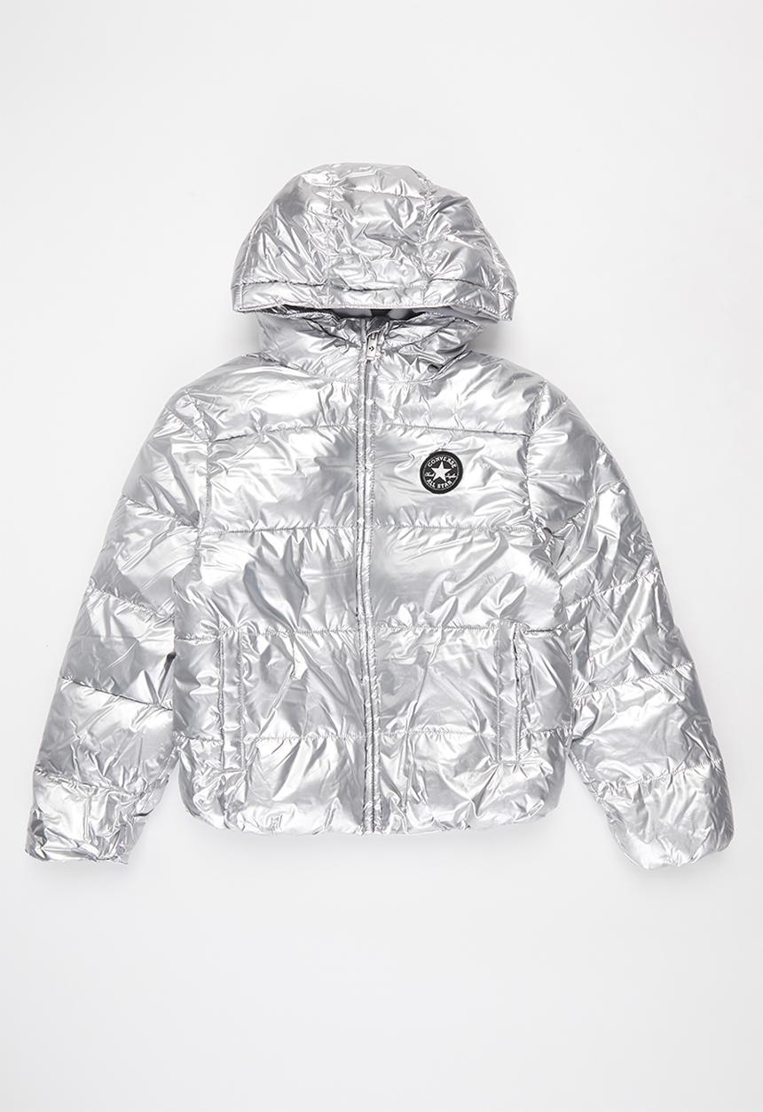Converse - Cnvg girl's crop puffer - silver