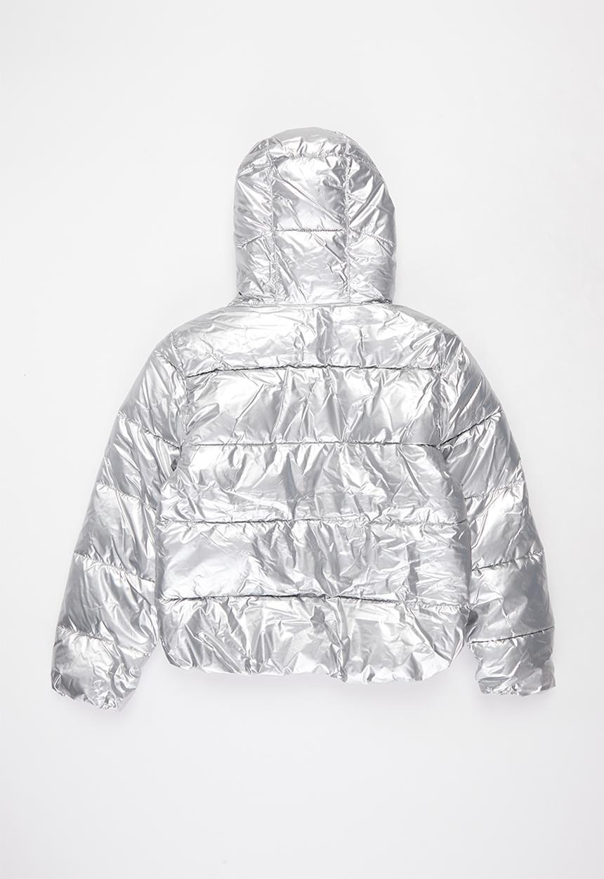 Converse - Cnvg girl's crop puffer - silver