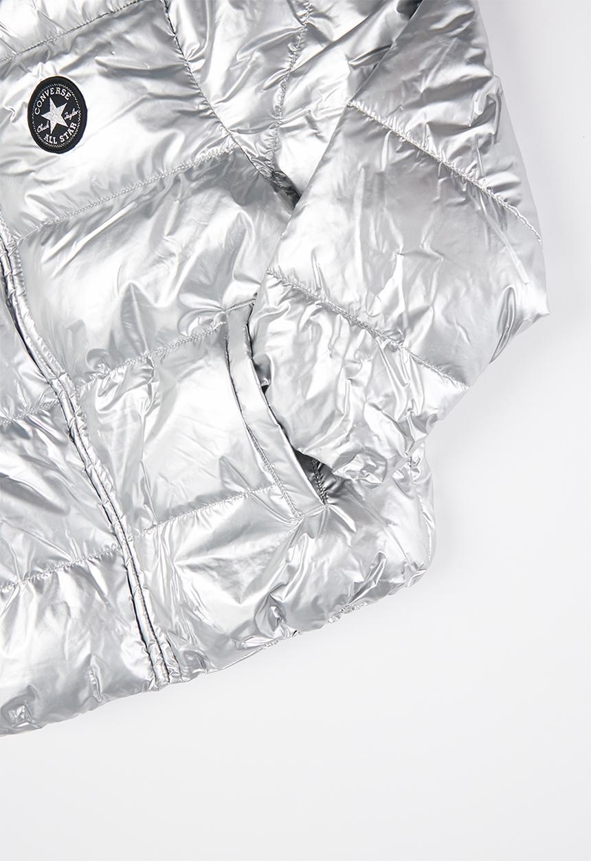 Converse - Cnvg girl's crop puffer - silver