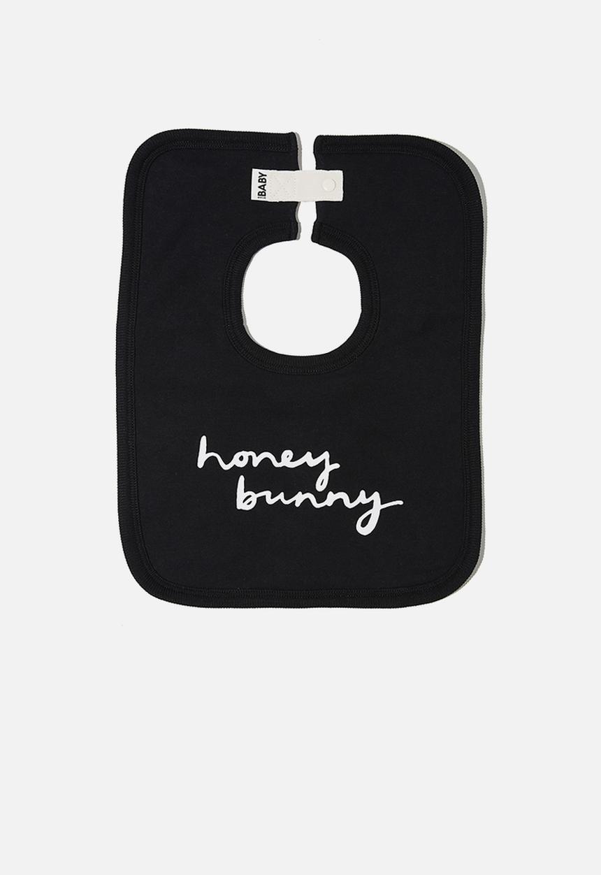 Cotton On - The square bib - black
