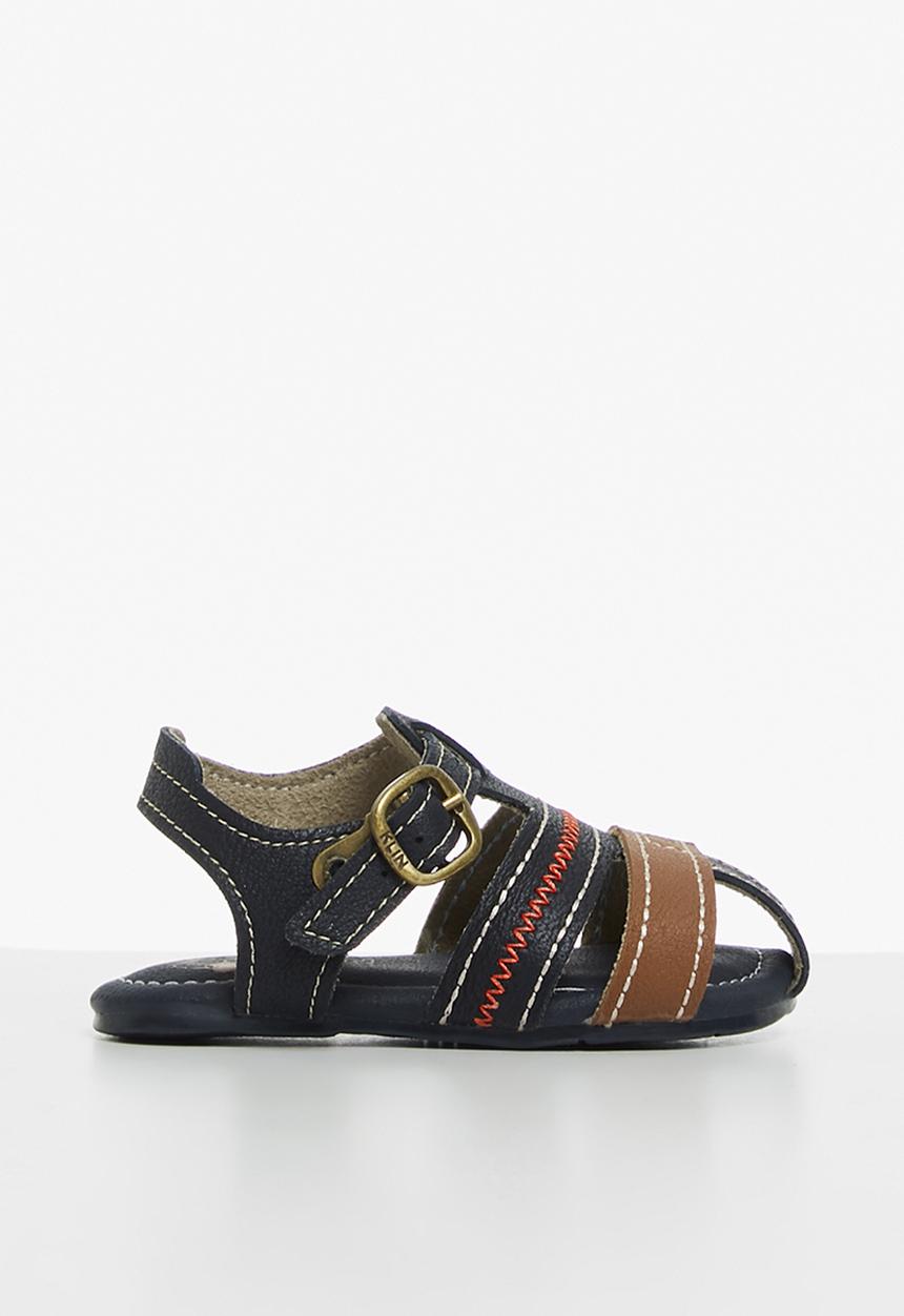 Klin - Cupcake sandal - navy & caramel