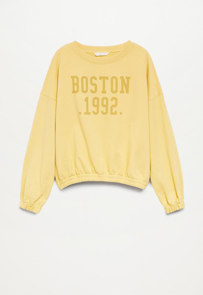 MANGO - Boston sweatshirt - yellow 