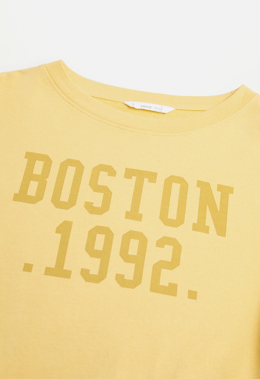 MANGO - Boston sweatshirt - yellow 