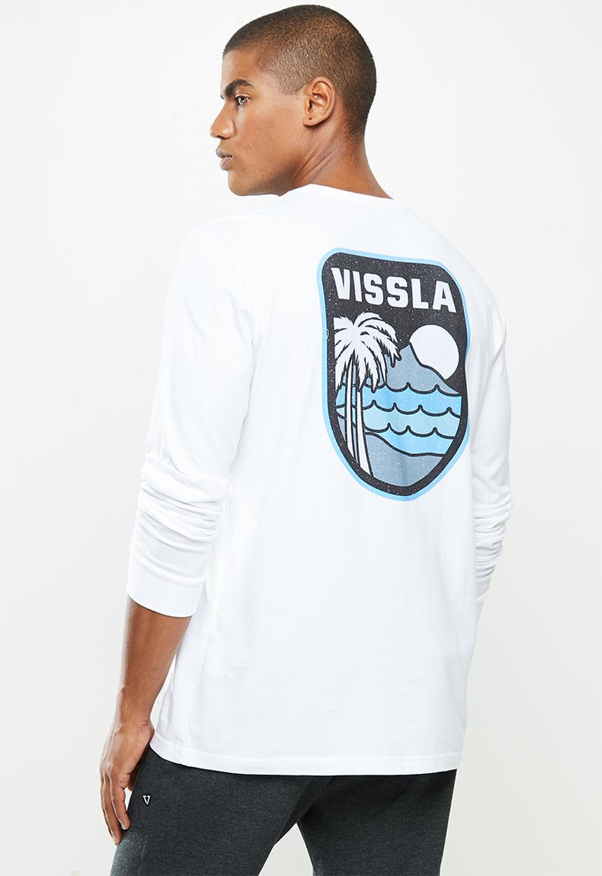 Vissla  - Diamond head long sleeve tee - white