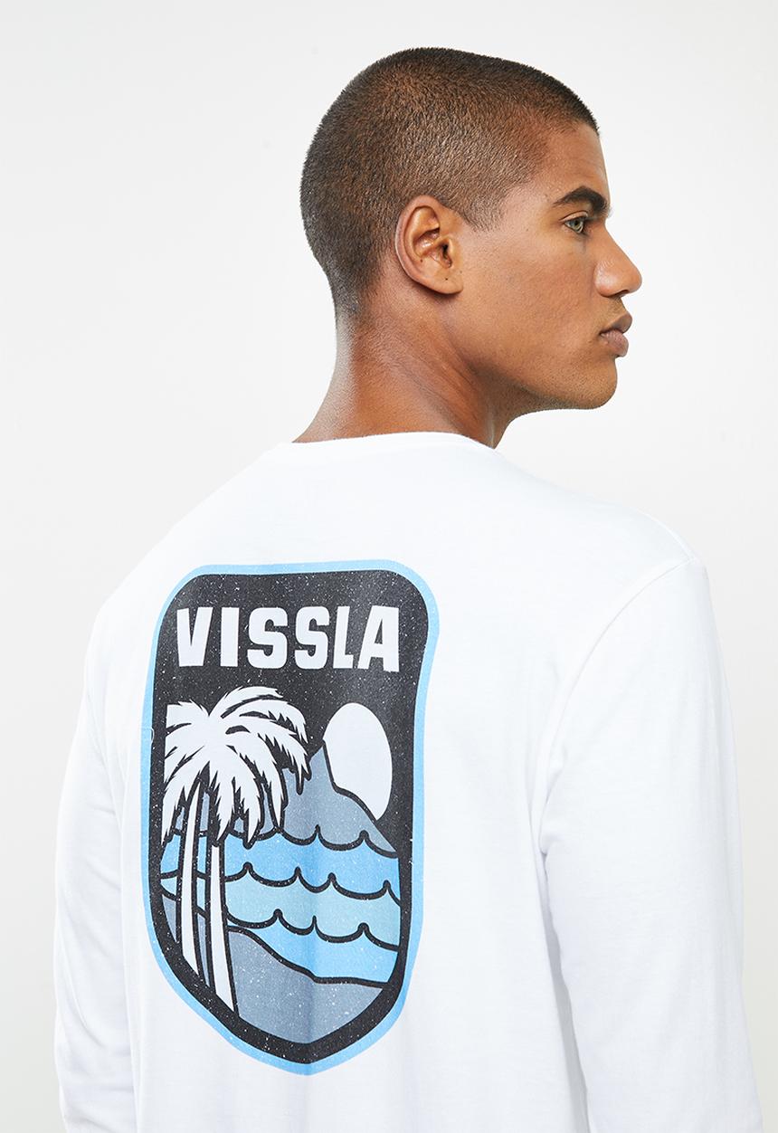 Vissla  - Diamond head long sleeve tee - white