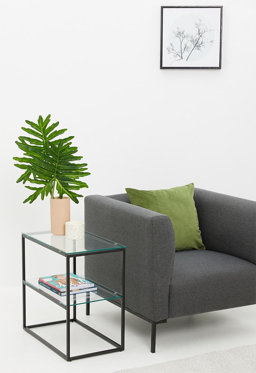 Sixth Floor - Cilla 2-layer side table - black