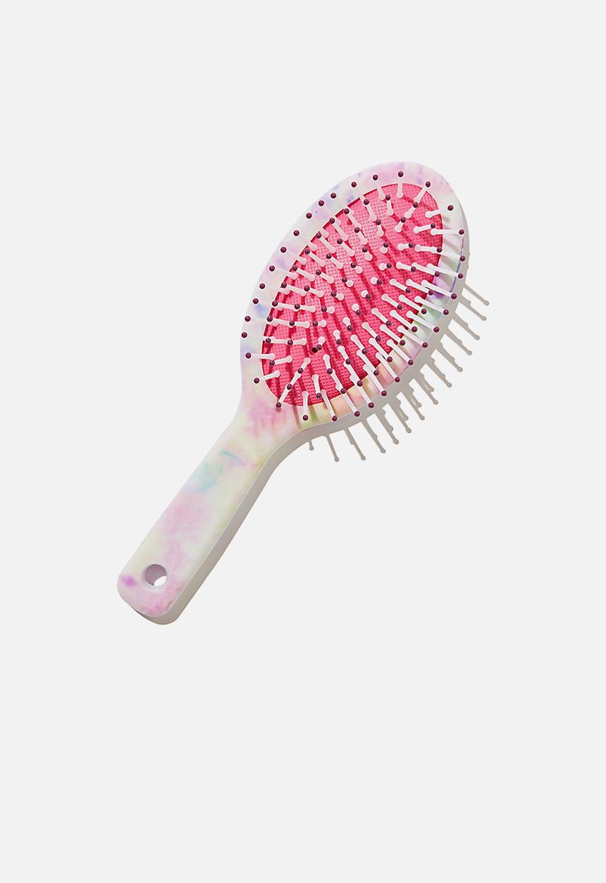 Cotton On - Kids hair brush - tie dye pink