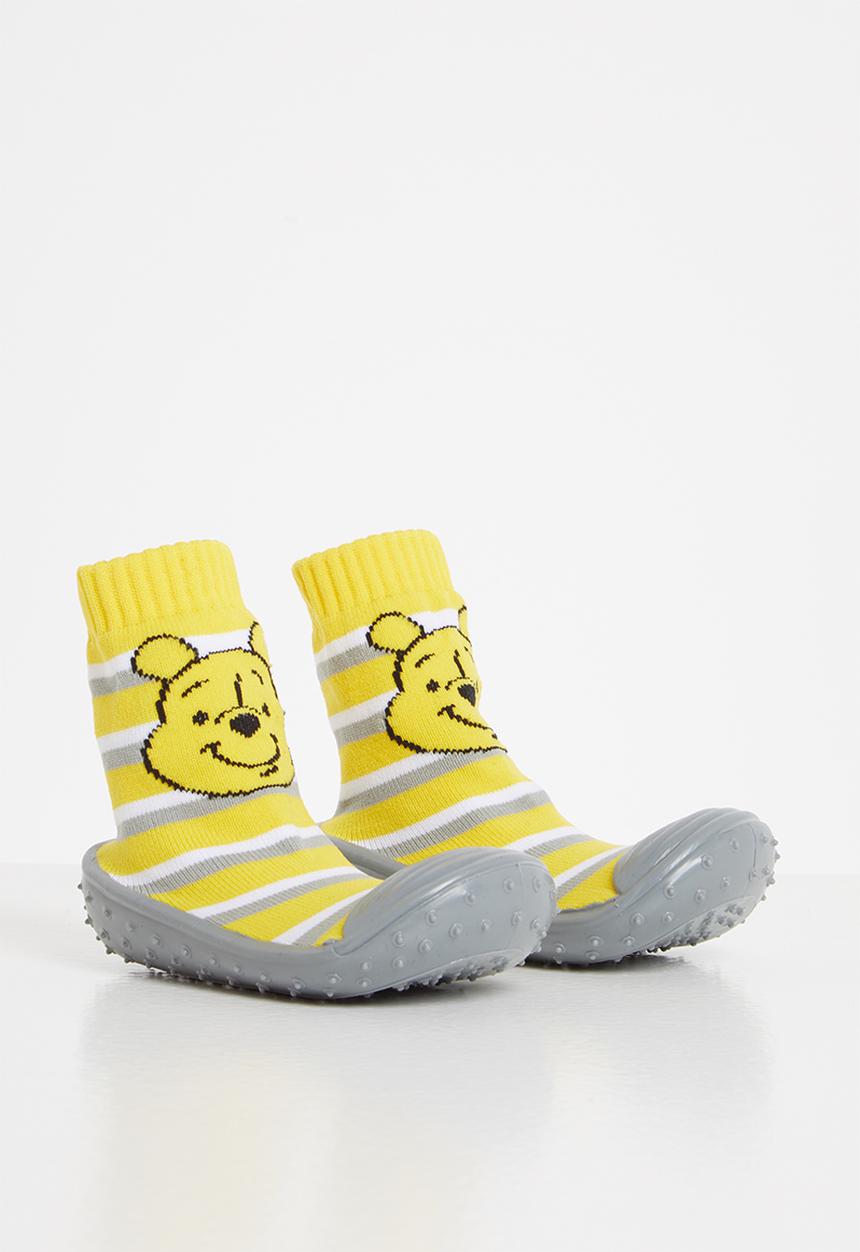 Character Group - Winnie the pooh rubber socks - yellow