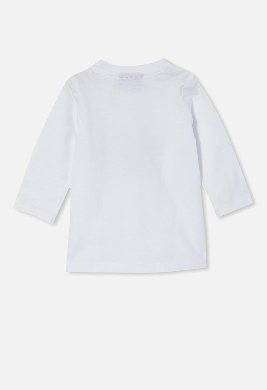 Cotton On - Jamie long sleeve tee-lcn - lcn app white/the beatles rainbow