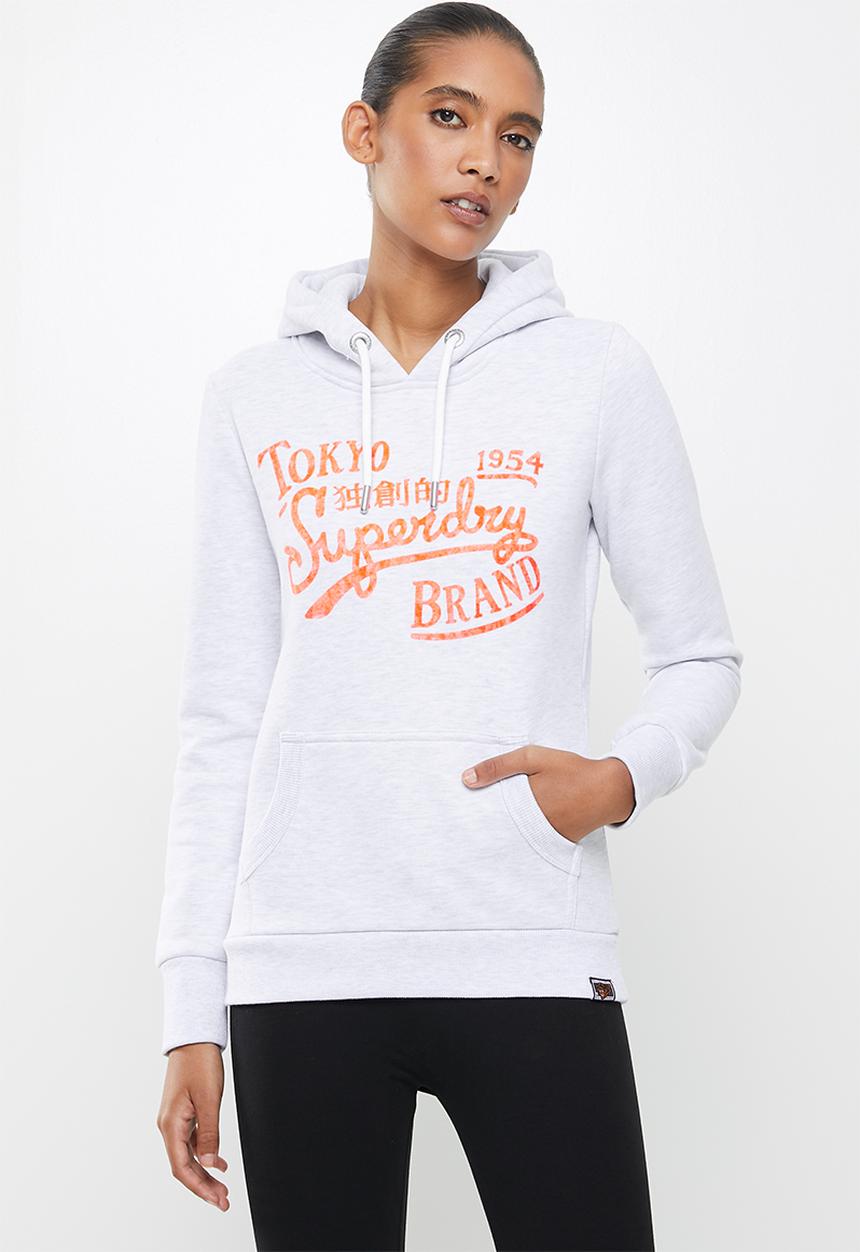 Superdry. - Rw classics hoodie - grey 