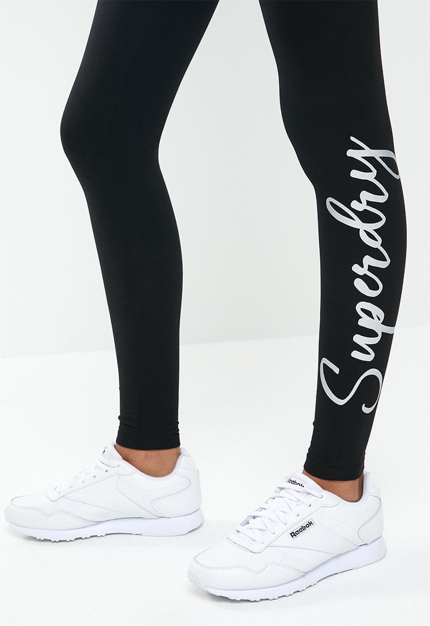 Superdry. - Scripted graphic legging - black