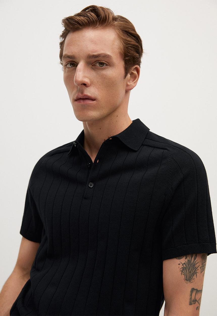 MANGO - Riga polo - black