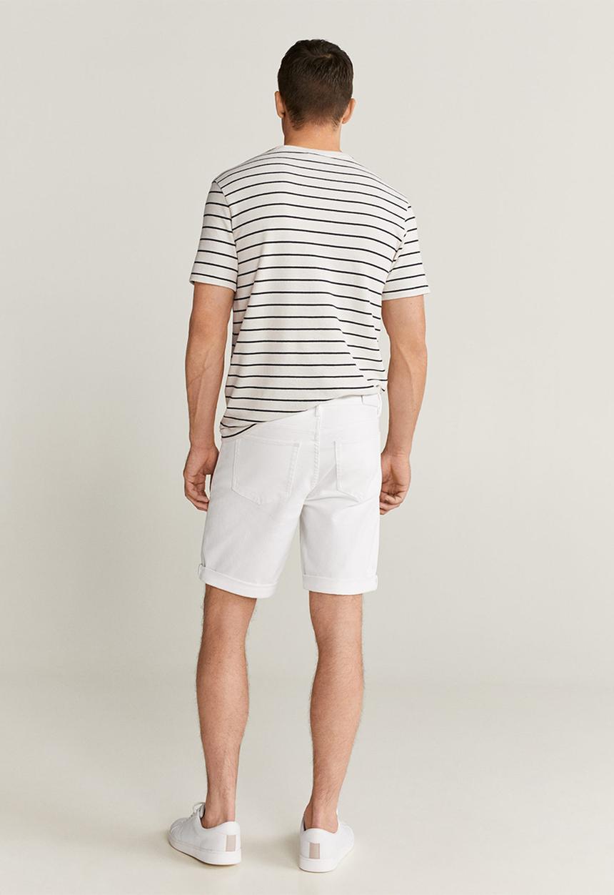 MANGO - Rock bermuda shorts - white
