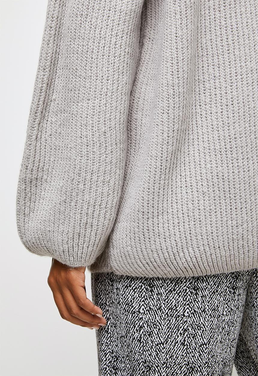 edit - Raglan rib jumper - grey