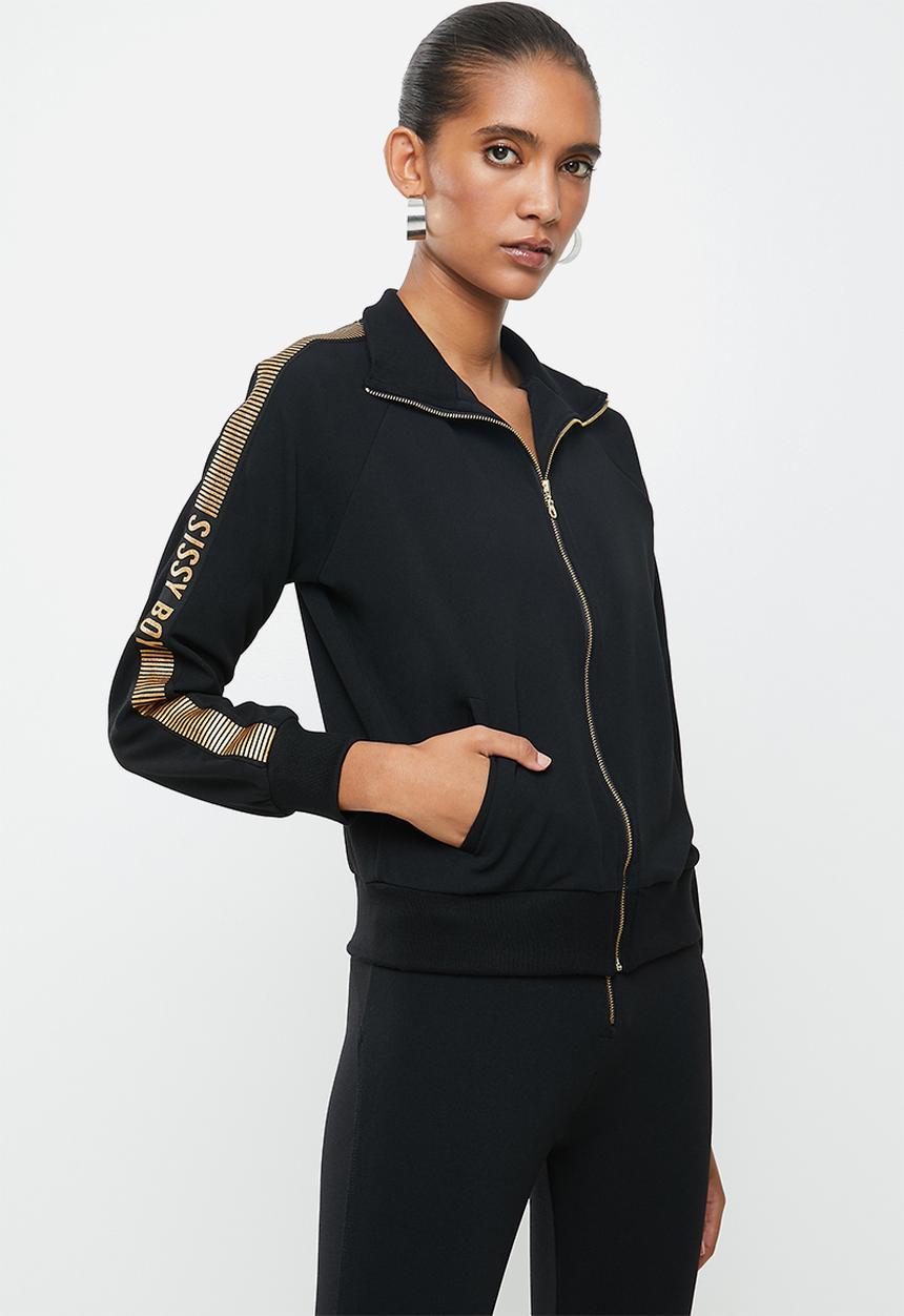 SISSY BOY - Sporty blk-gold jacket - black
