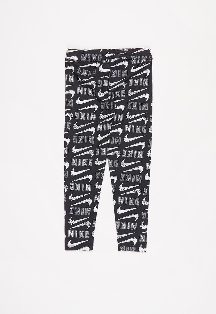 Nike - Nike varsity scribble legging - black