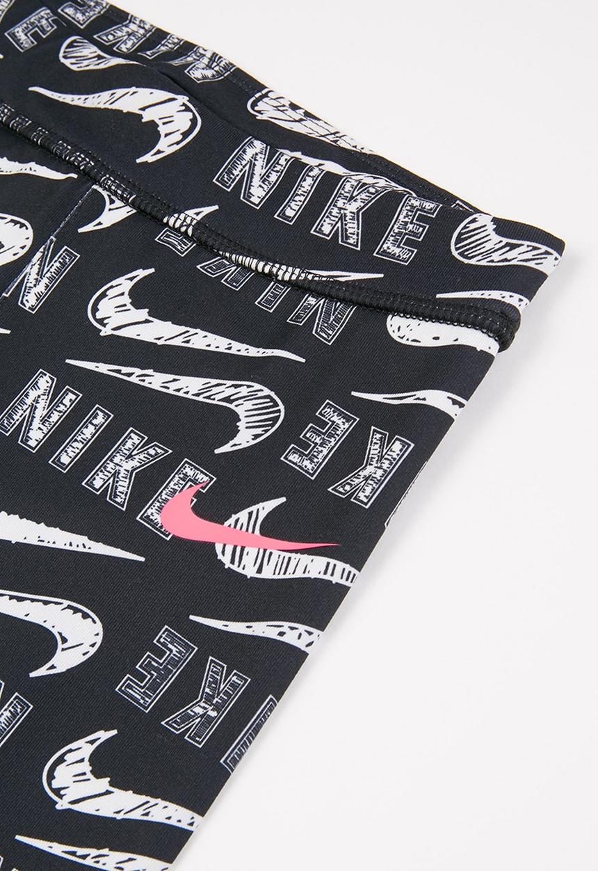 Nike - Nike varsity scribble legging - black