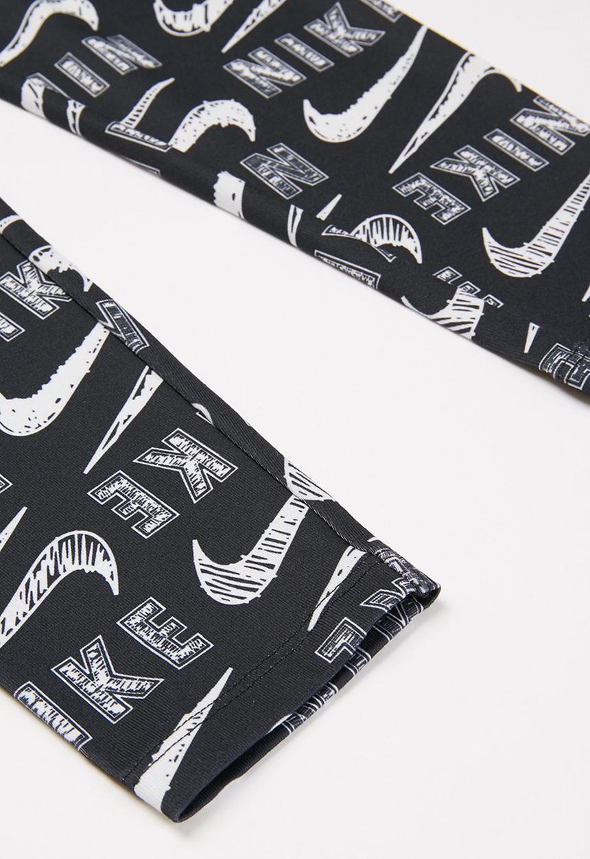 Nike - Nike varsity scribble legging - black