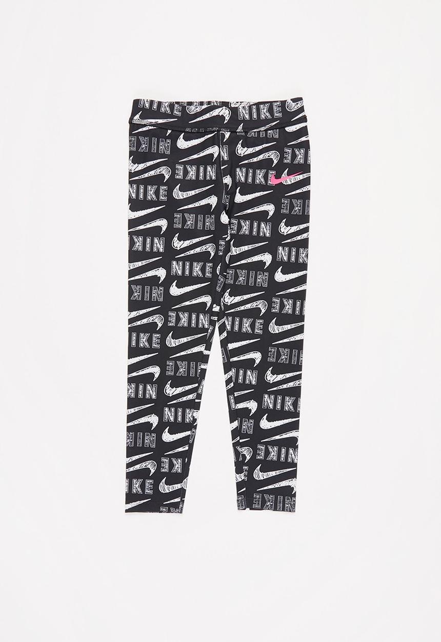 Nike - Nike varsity scribble legging - black