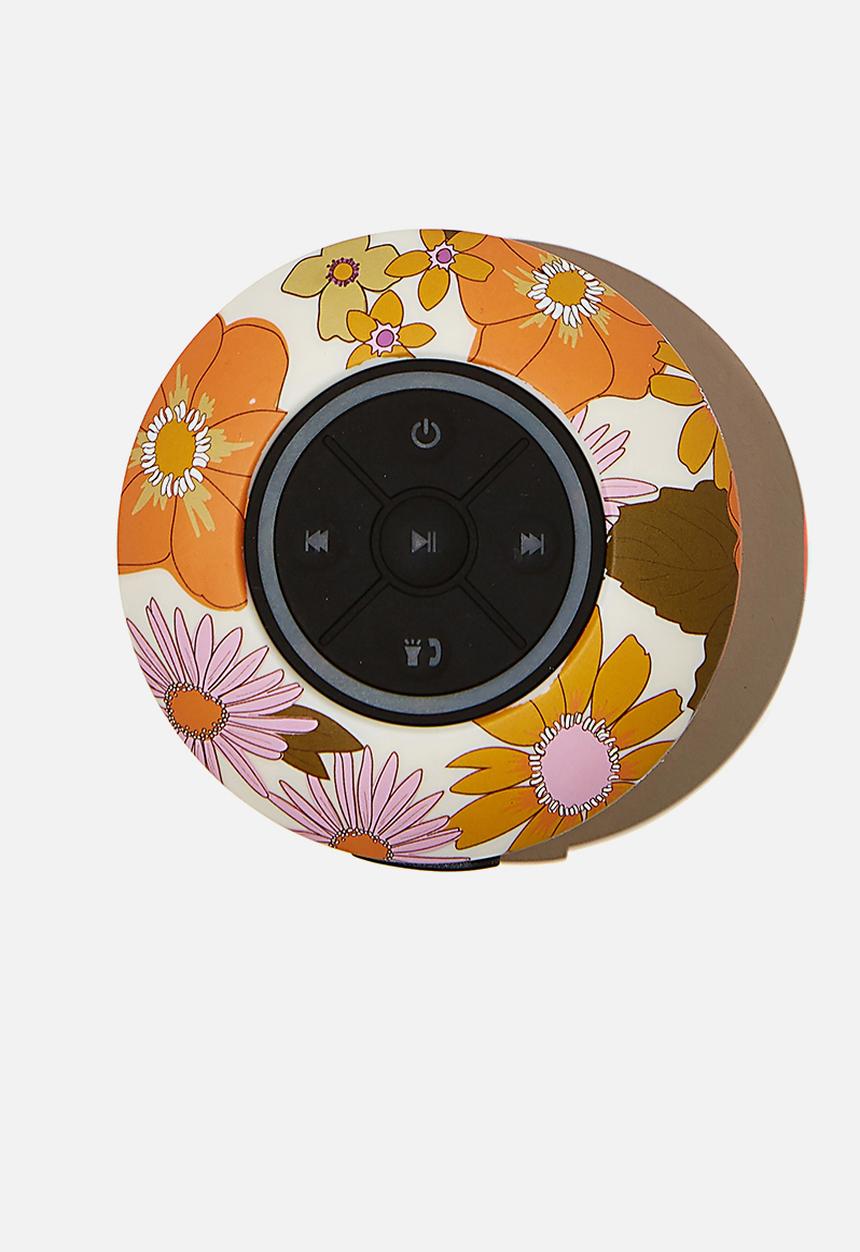 Typo - Led shower speaker-stevie floral orange & pink 2.0