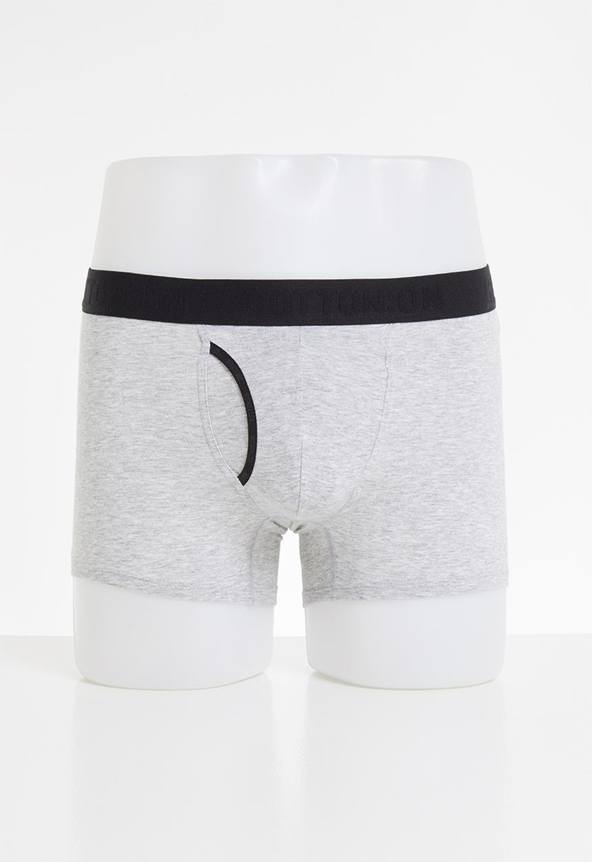 Cotton On - Mens trunks - grey& black