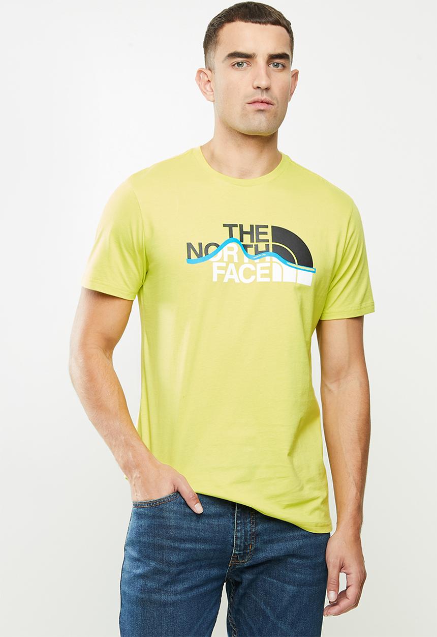 The North Face - Short sleeve mountain line tee - green