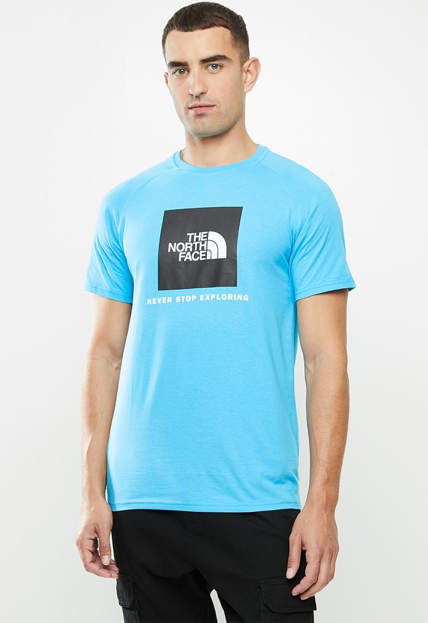 The North Face - Short sleeve raglan redbox tee - blue