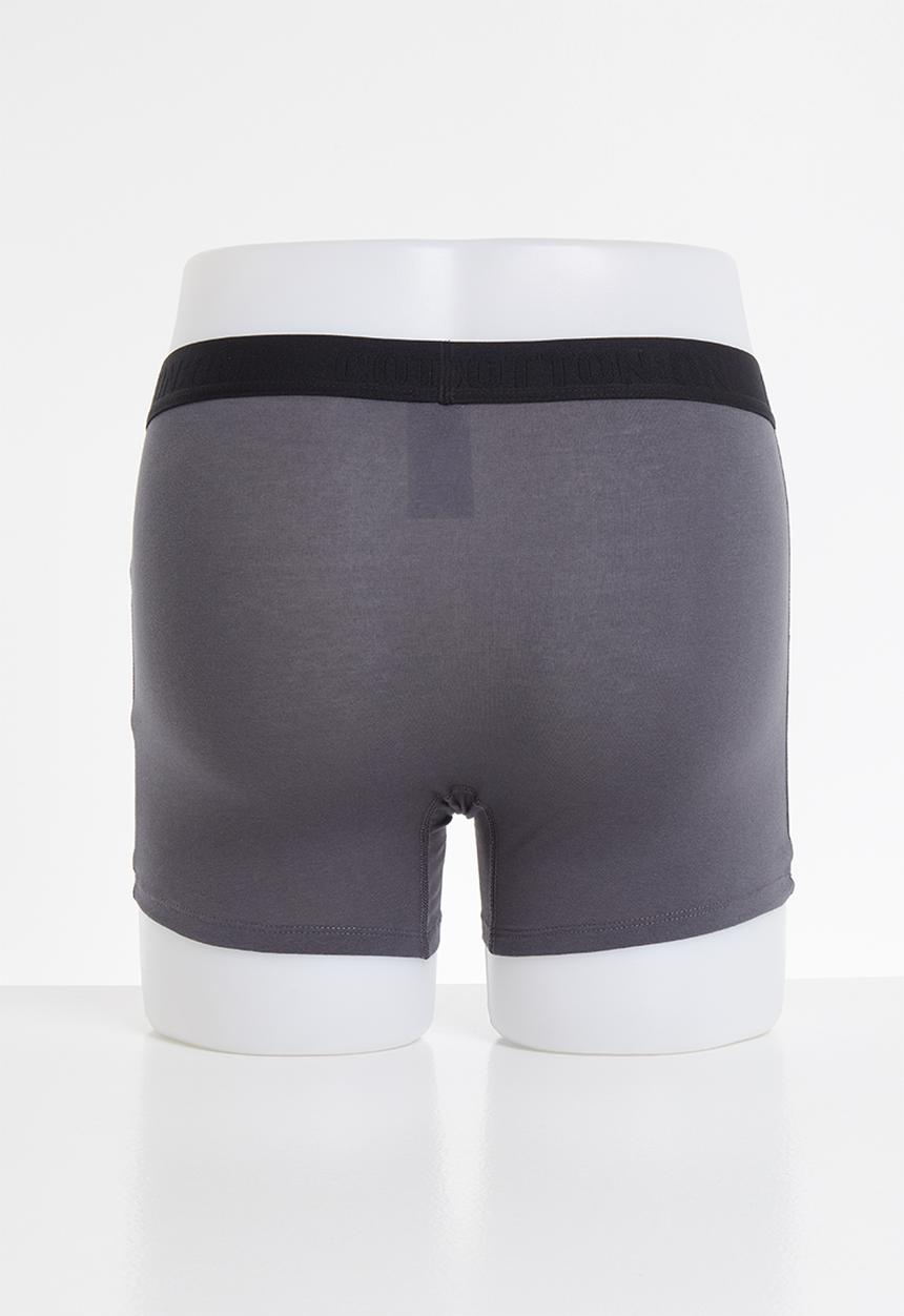 Cotton On - Mens trunks - grey & black