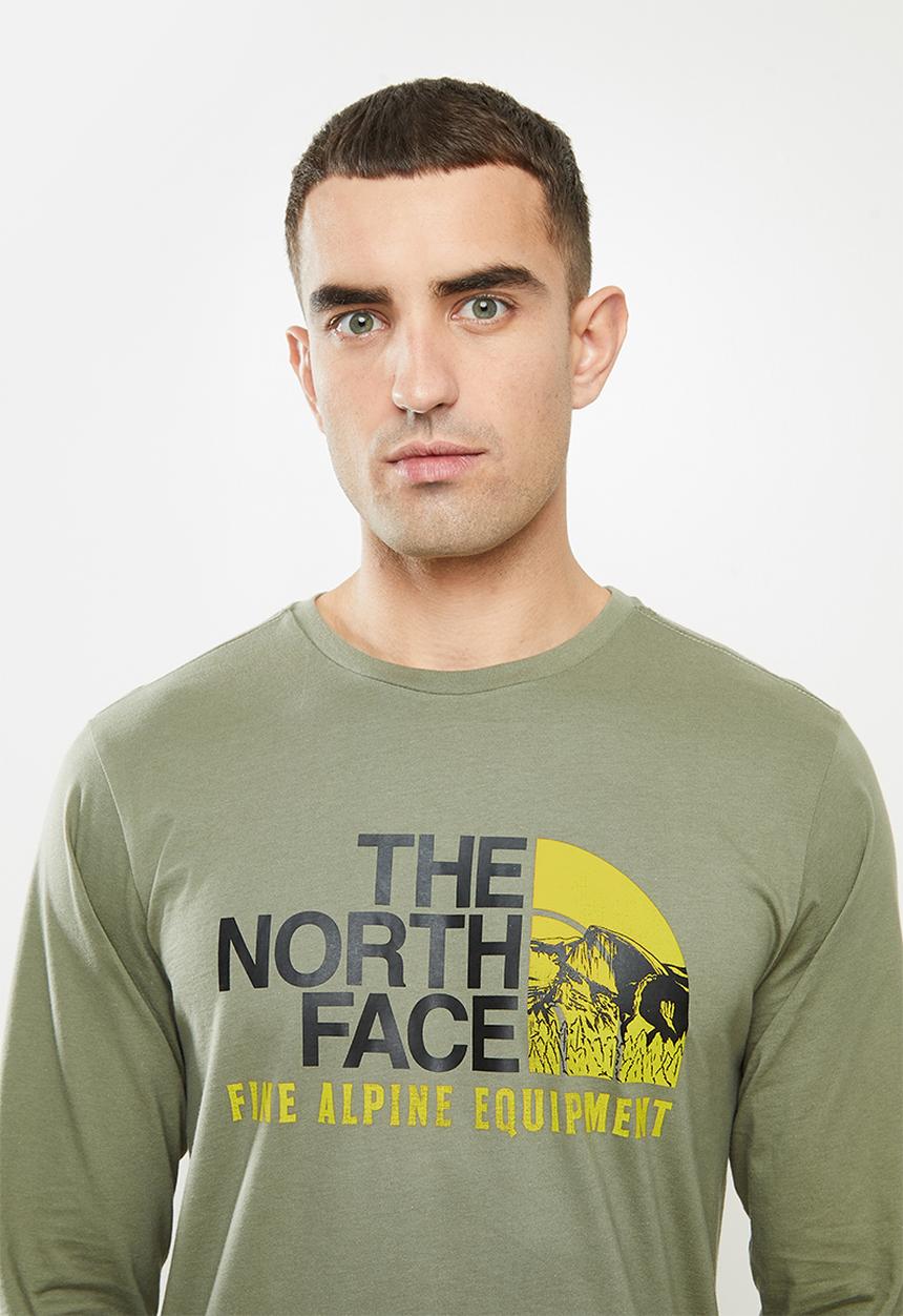 The North Face - Long sleeve image ideals tee - green