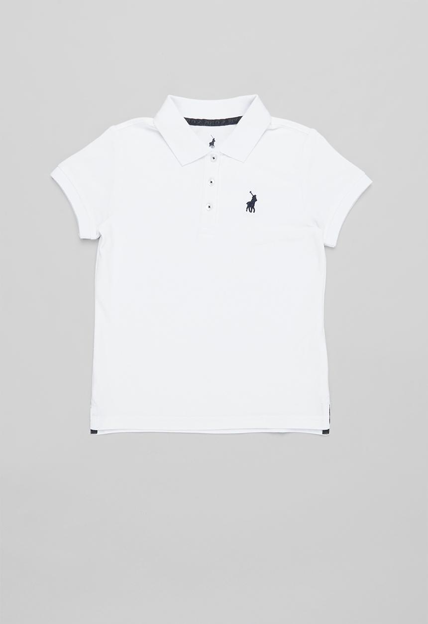 POLO - Girls nina ss golfer - white