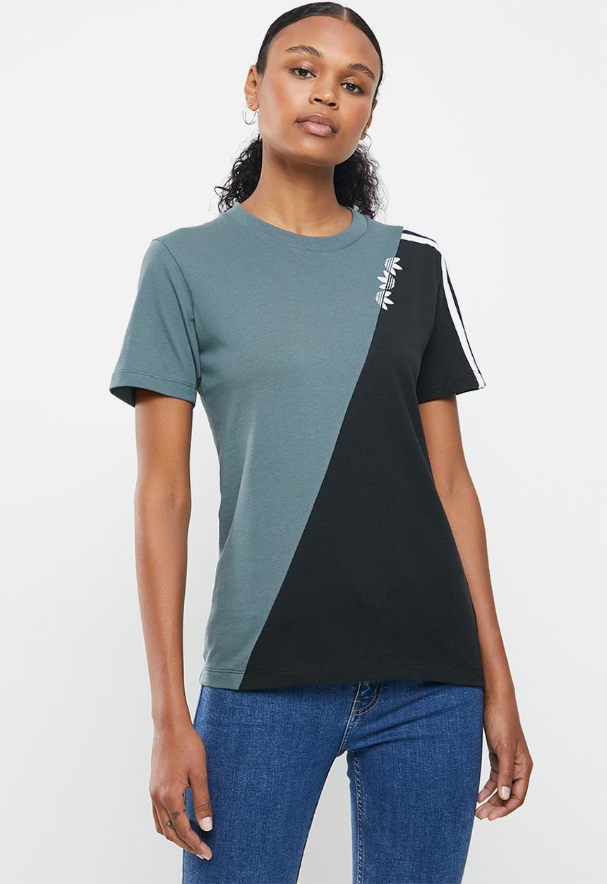adidas Originals - Originals regular tee - blue oxide/black