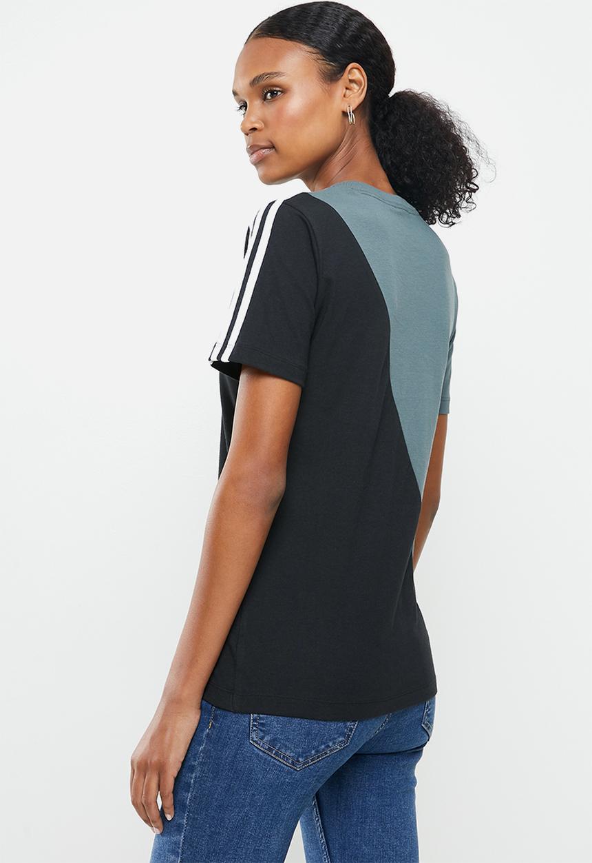 adidas Originals - Originals regular tee - blue oxide/black