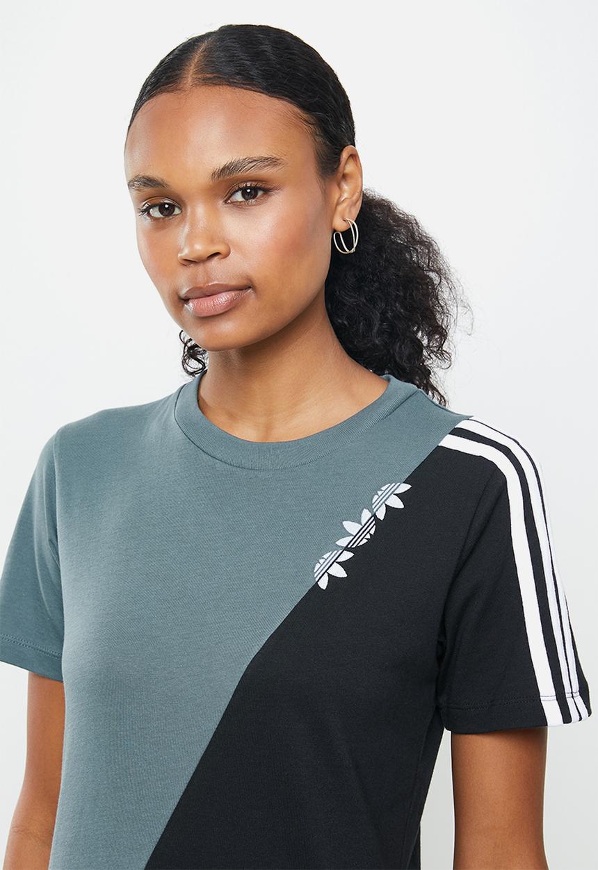 adidas Originals - Originals regular tee - blue oxide/black