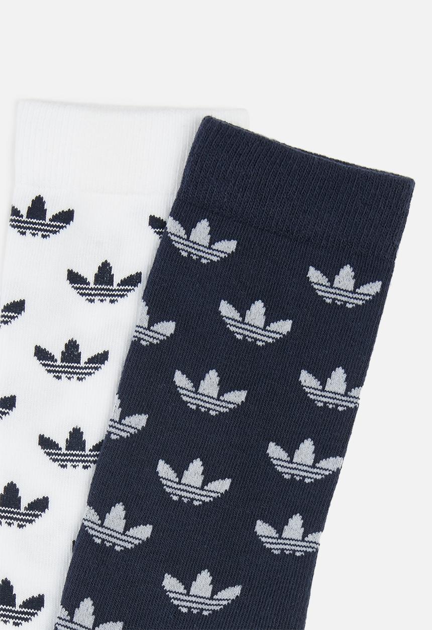 adidas Originals - Thin gr crew socks 2-pack - navy & white 