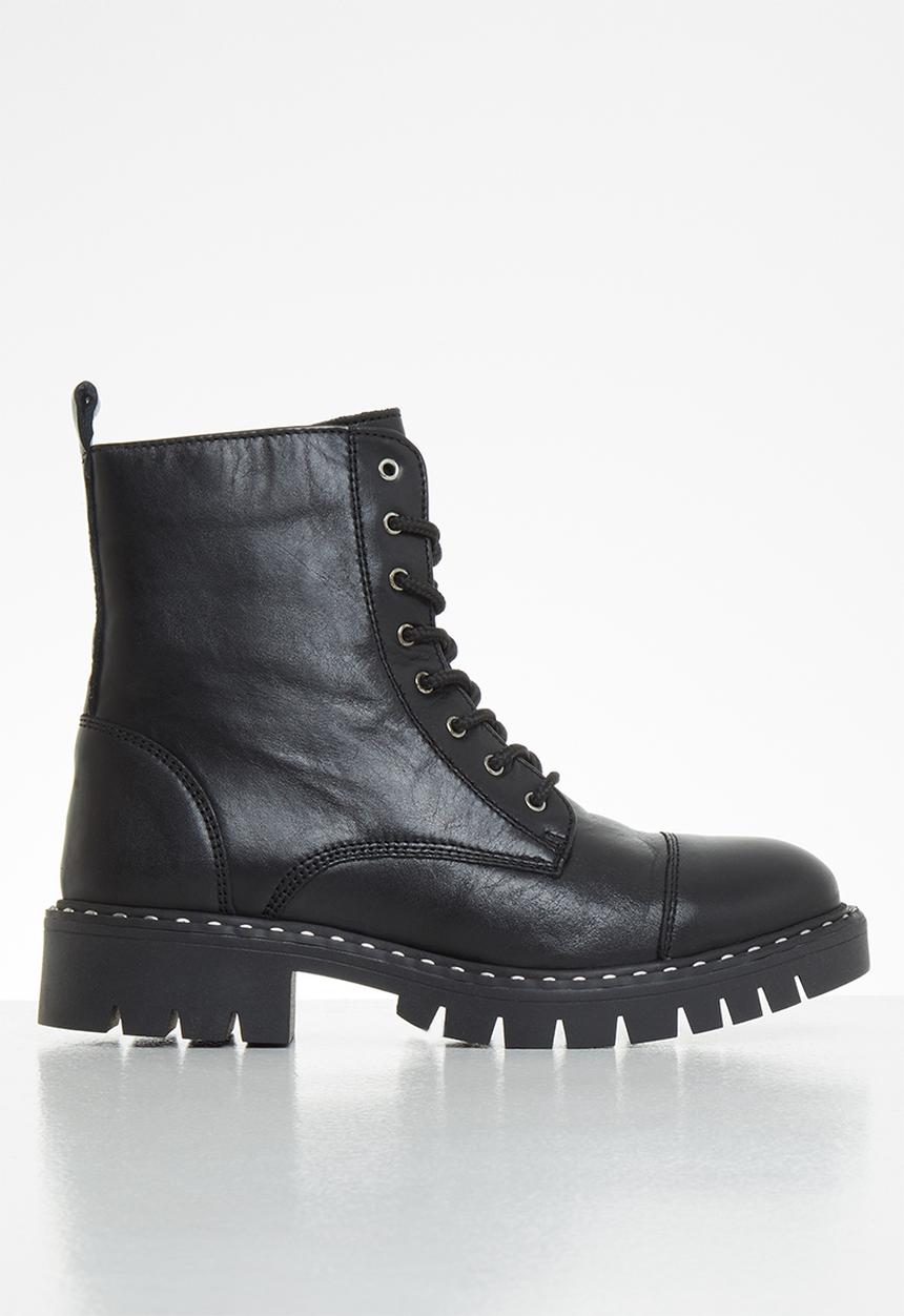 ALDO - Gwemma leather boot - black