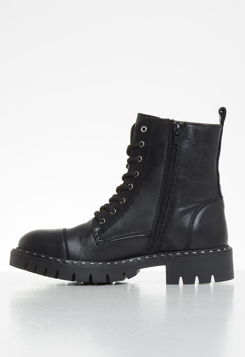 ALDO - Gwemma leather boot - black