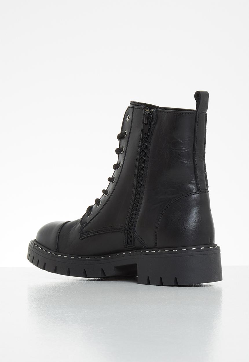 ALDO - Gwemma leather boot - black