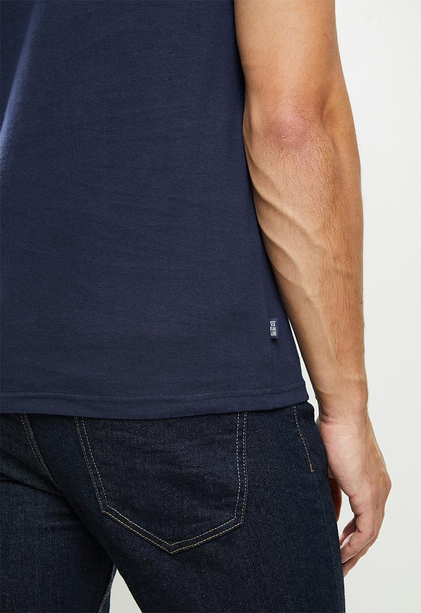 Superdry. - Ol vintage emb tee - navy