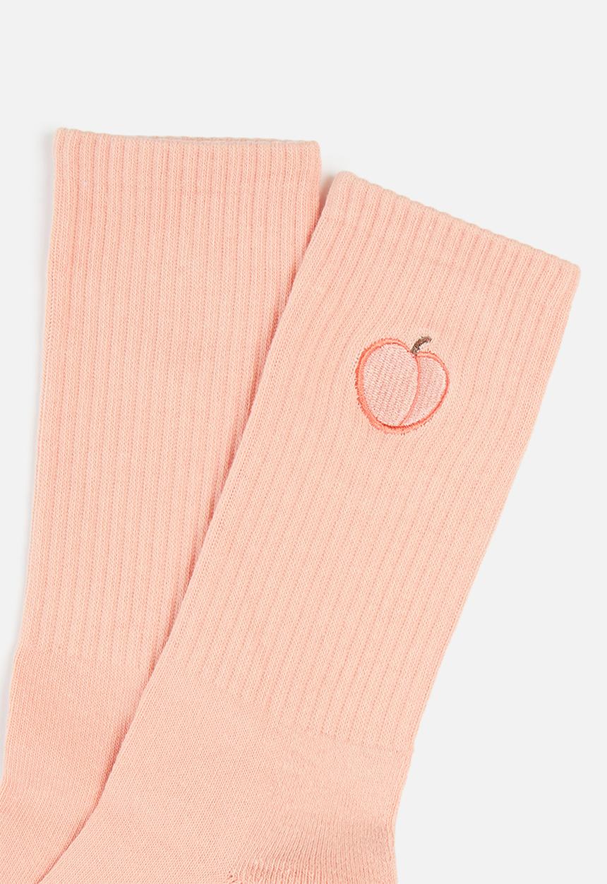 Factorie - Retro ribbed socks - peach